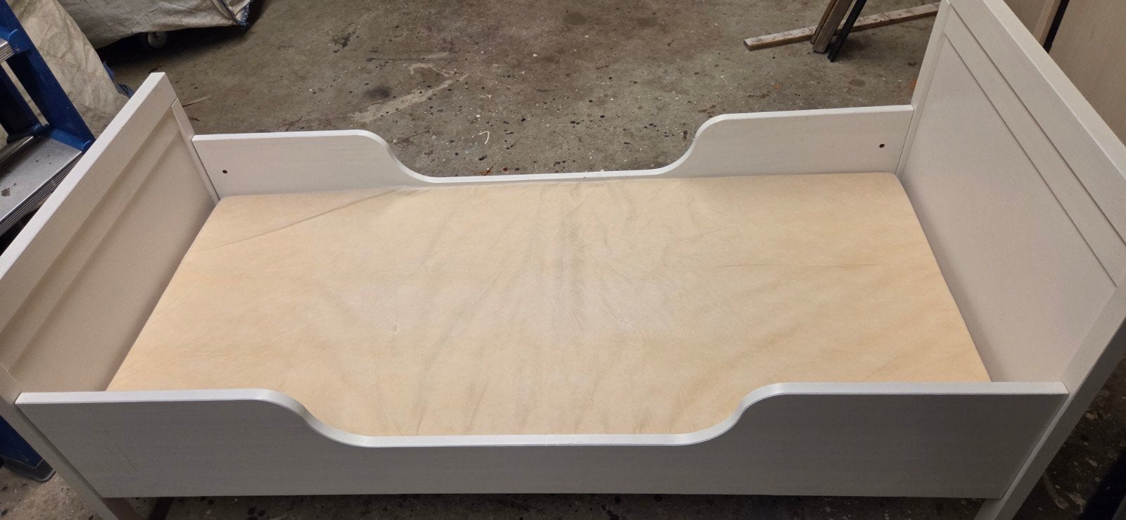 Kinderbed peuter bed met lattenbodem 170x60, Gebruikt, 70 tot 85 cm, Lattenbodem, 140 tot 160 cm