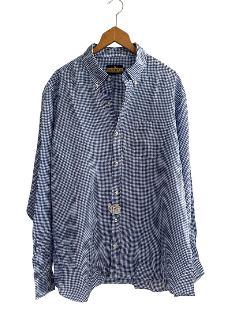 Steppin Out overhemd NIEUW XXL, Blauw, Nieuw, Ophalen of Verzenden, Overige halswijdtes