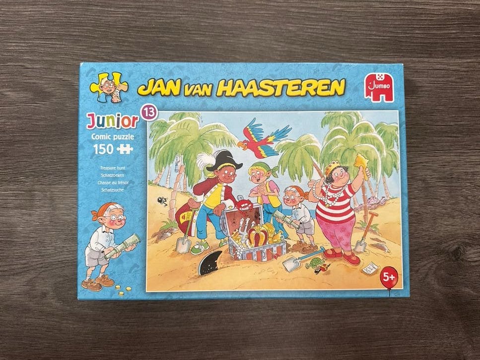 Jan van Haasteren Junior 150 stukjes - Schatzoeken, Ophalen of Verzenden, Gebruikt, 6 jaar of ouder