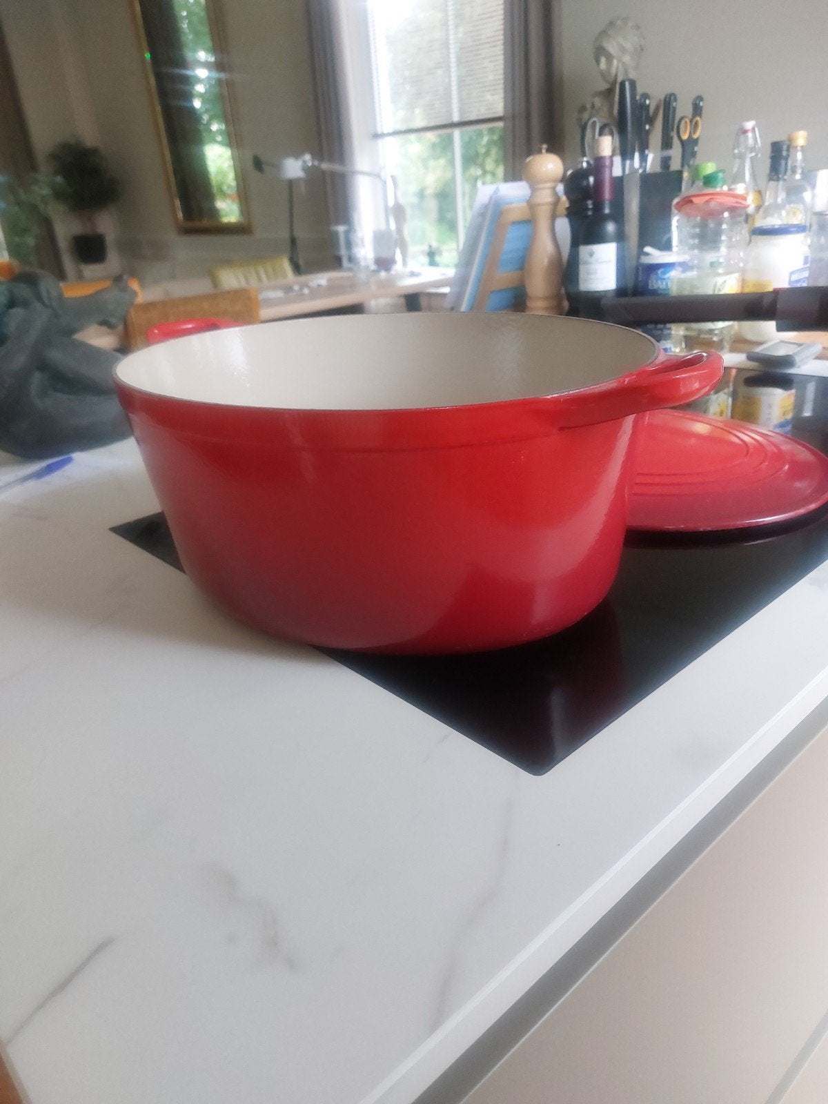Le Creuset Gietijzeren Braadpan - Rood, Huis en Inrichting, Keuken | Potten en Pannen, Nieuw, Le Creuset, Ophalen of Verzenden