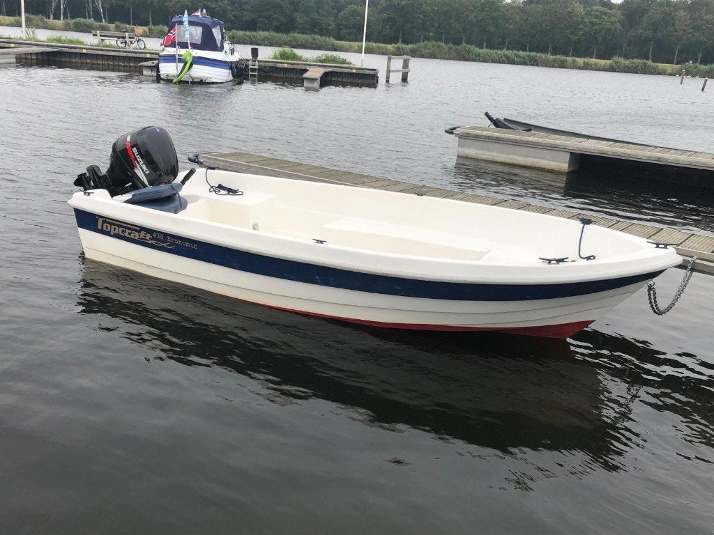 Topcraft 430 met 25 PK Suzuki, Ophalen, 10 tot 30 pk, Gebruikt, 25 cm