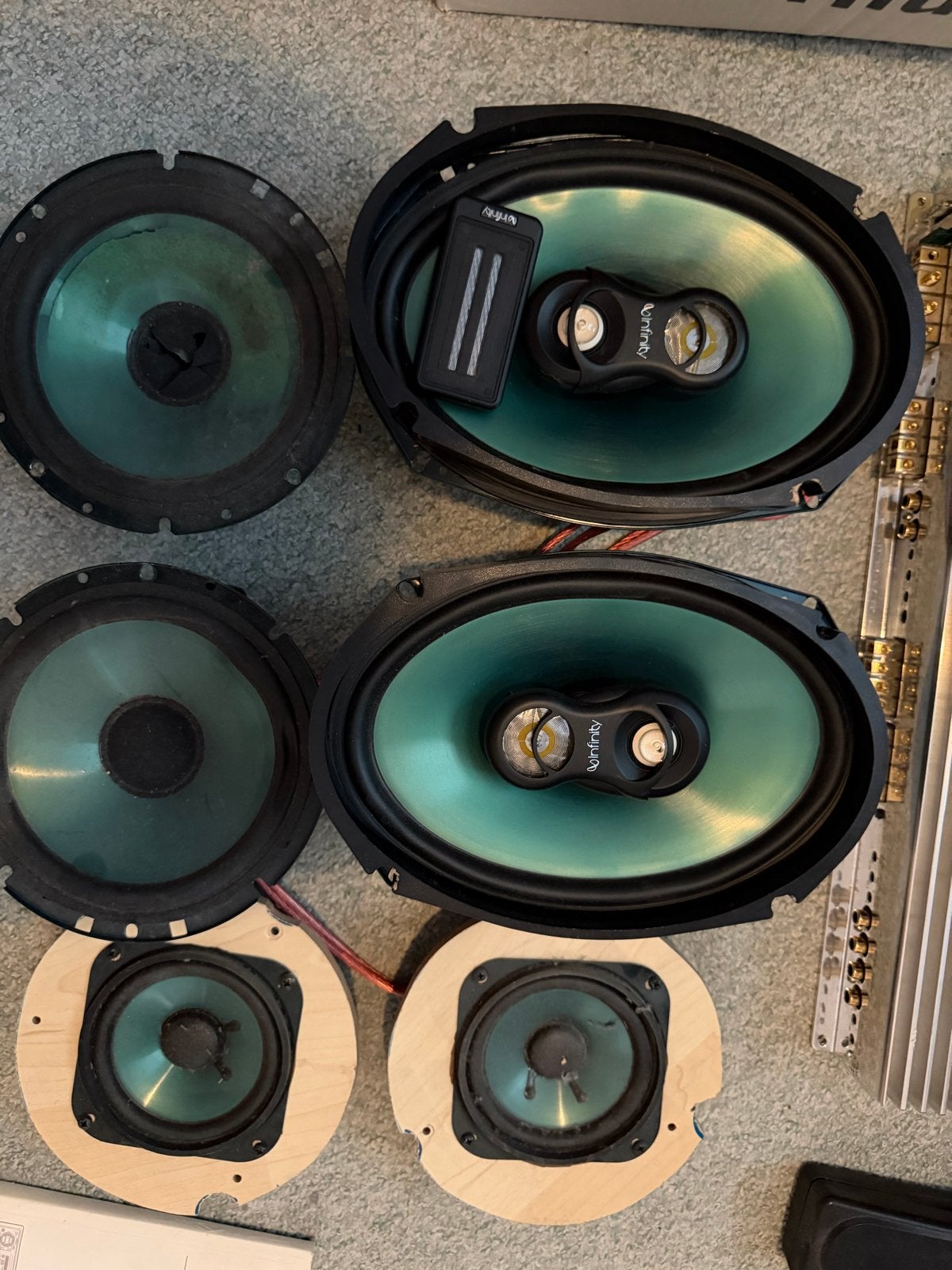 Infinity Kappa 653.1 Componenten & Clarion Autoradio, Ophalen, Gebruikt