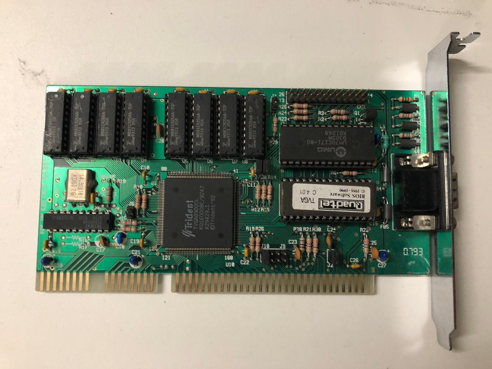 Trident 8900CL 16-Bits VGA ISA videokaart #2., Verzenden