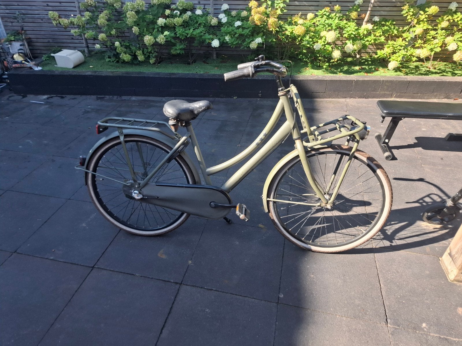 Stevige transportfiets met voordrager en terugtraprem, Overige merken, Terugtraprem, Versnellingen, Ophalen of Verzenden