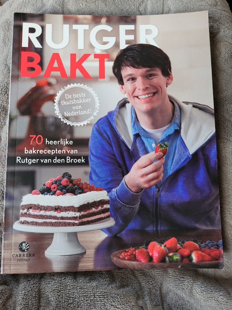 Rutger Bakt -70 Heerlijke Bakrecepten, Boeken, Ophalen, Zo goed als nieuw, Nederland en België, Taart, Gebak en Desserts