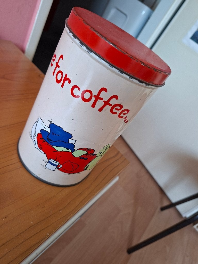 blik Paddington Douwe Egberts, Ophalen of Verzenden, Gebruikt, Koffie, Douwe Egberts
