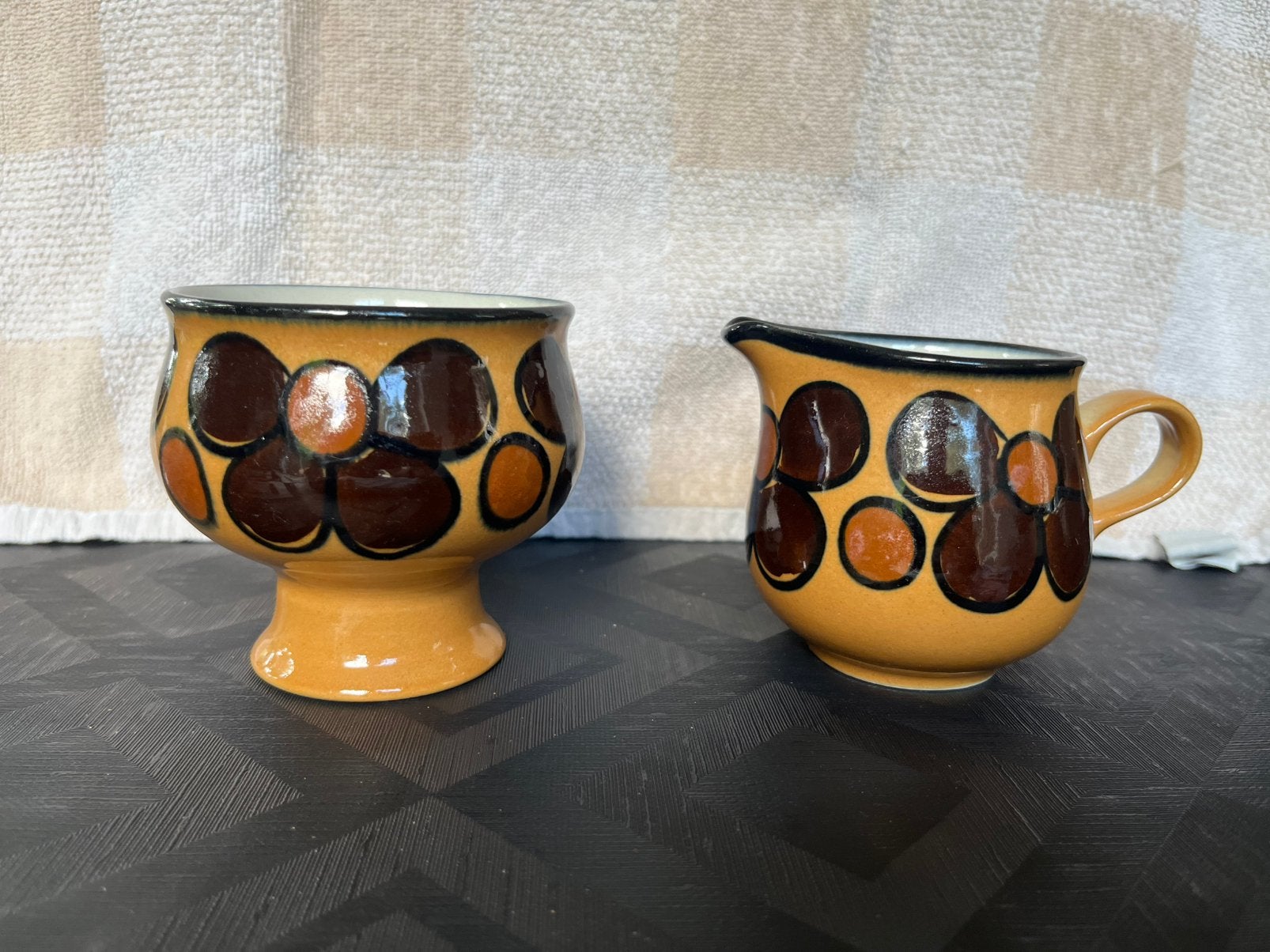 Vintage Arabia Kaleva suiker en melkstel, Ophalen of Verzenden