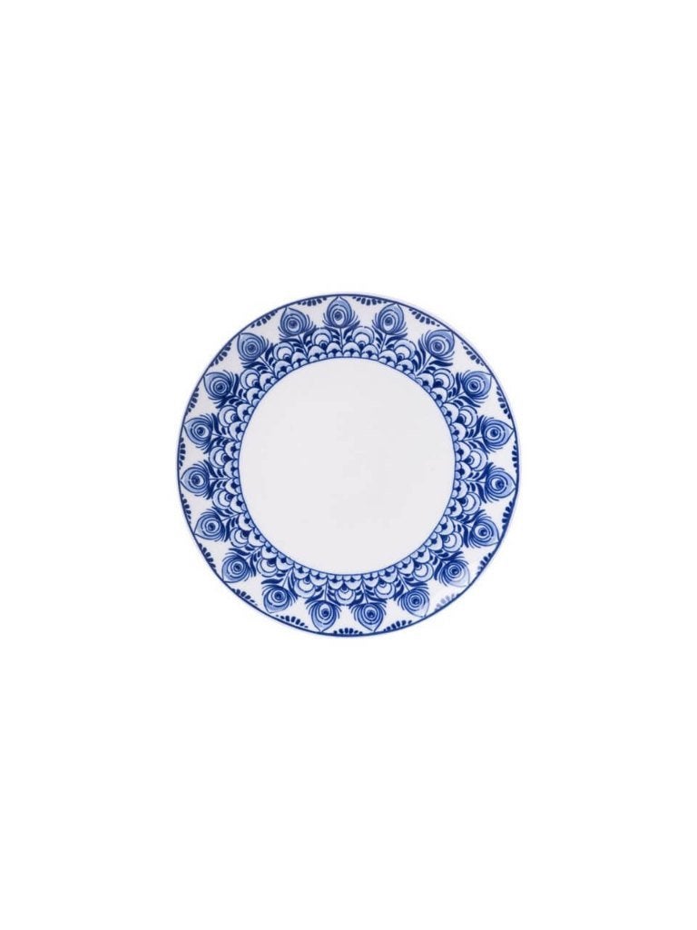 Heinen Delfts Blauw Paauw gebaksbord 15 cm, Huis en Inrichting, Overige merken, Ophalen of Verzenden, Delftsblauw, Bord(en)
