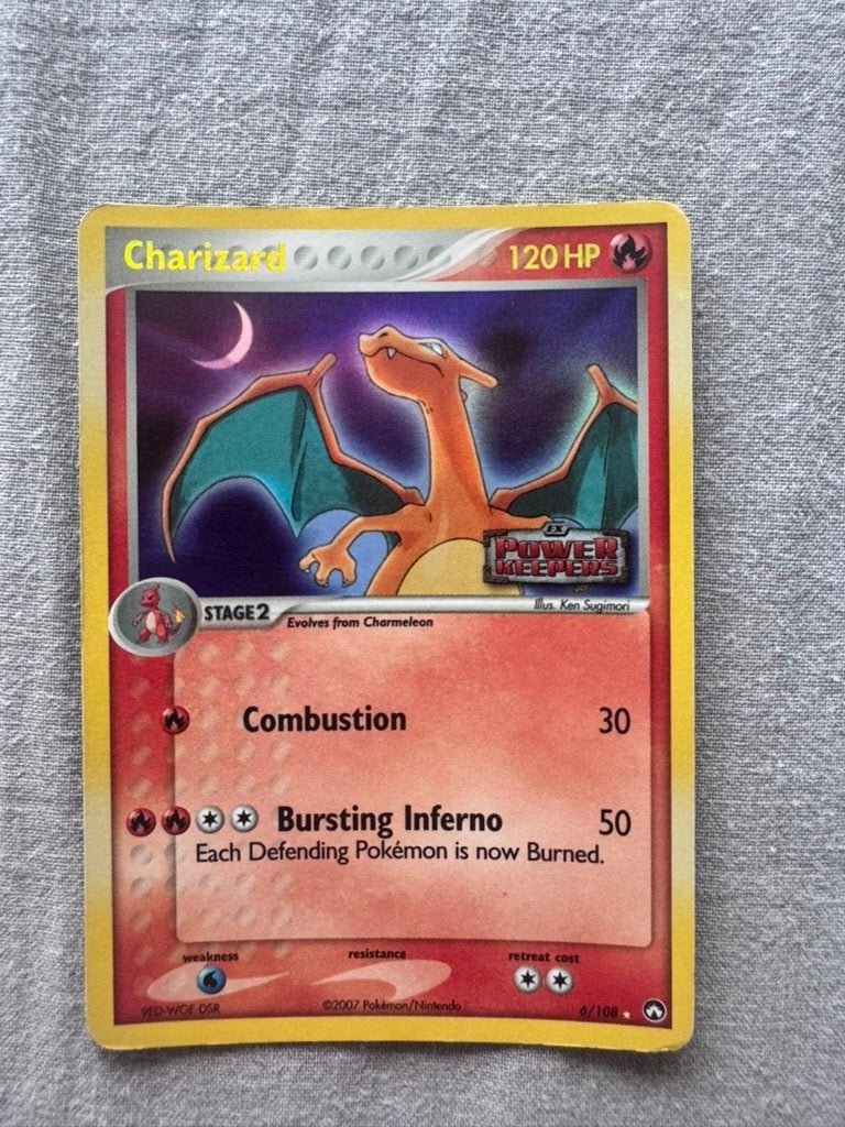 Charizard (PK 6) Reverse Holo, Hobby en Vrije tijd, Verzamelkaartspellen | Pokémon, Ophalen of Verzenden, Gebruikt, Losse kaart