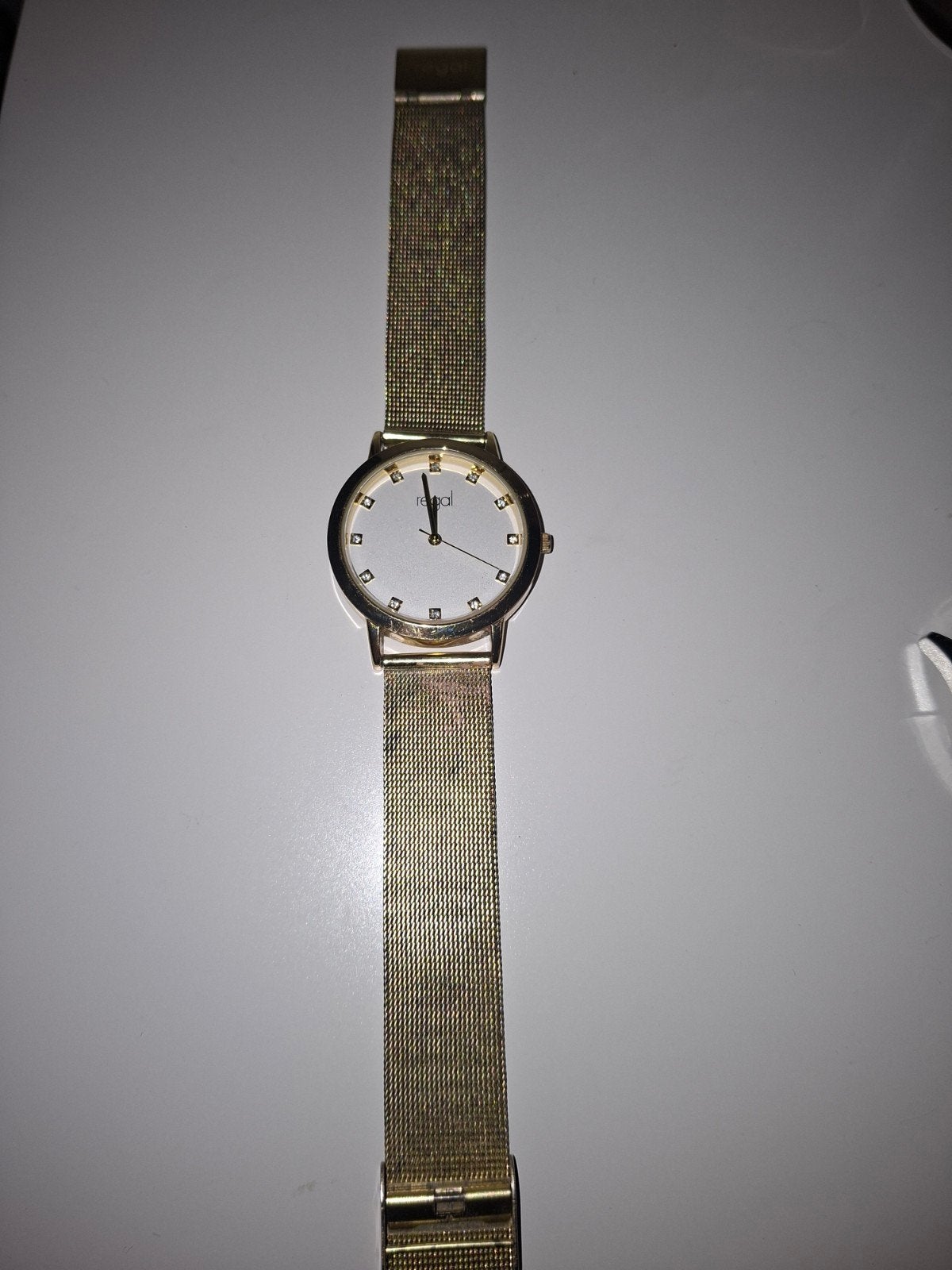 Regal RG2041 Dameshorloge Goudkleurig Staal, Overige merken, Staal, Gebruikt, Staal
