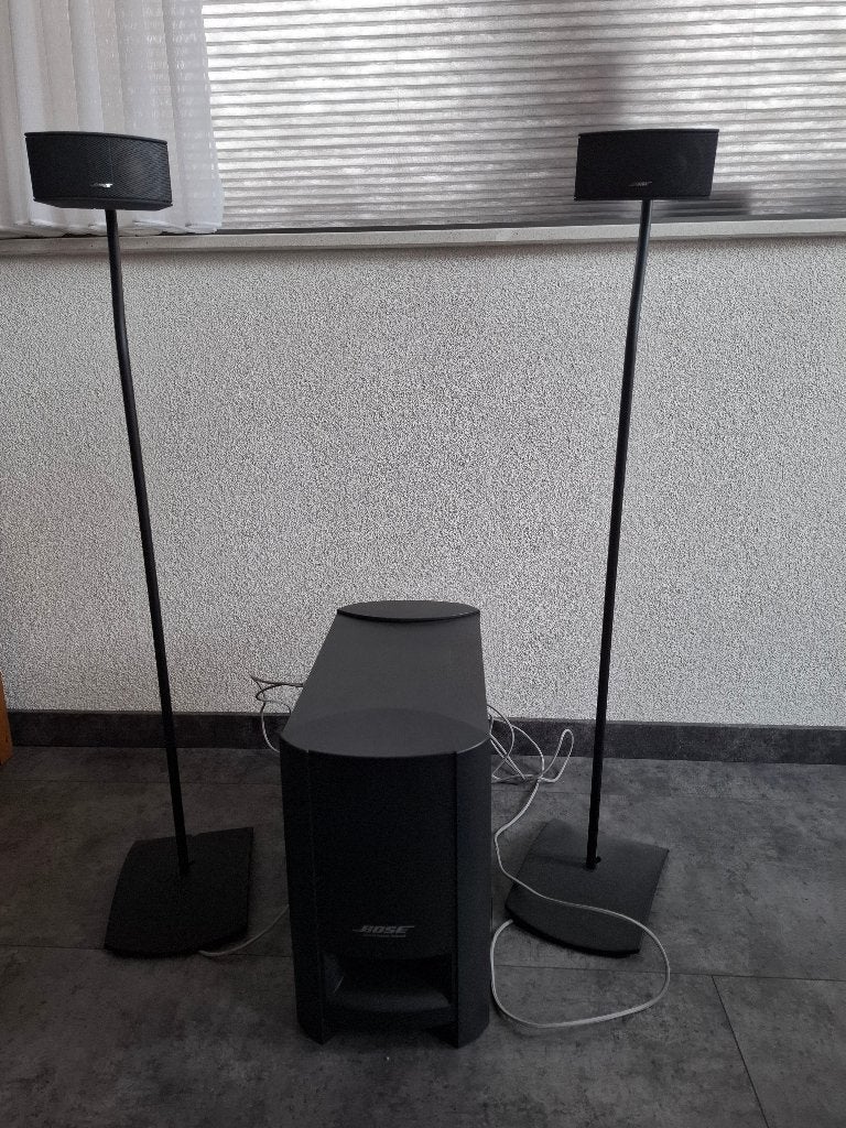 Bose Acoustimass Module met speakers en standaarden, Gebruikt, Inclusief standaarden, Surroundset, Bose