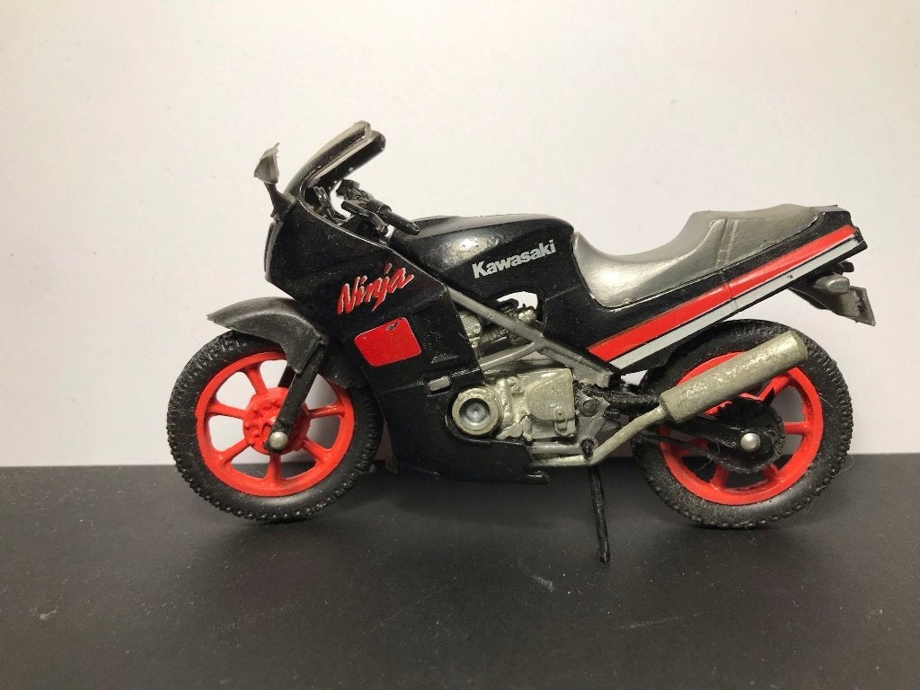 Kawasaki Ninja Speelgoedmotor - Zwart met Rode Details, Ophalen, Gebruikt, Motor