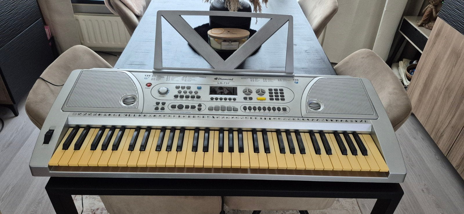 Diamond LH-737 Keyboard - 61 toetsen met MIDI-aansluiting, Muziek en Instrumenten, Keyboards, Midi-aansluiting, Ophalen, Overige merken