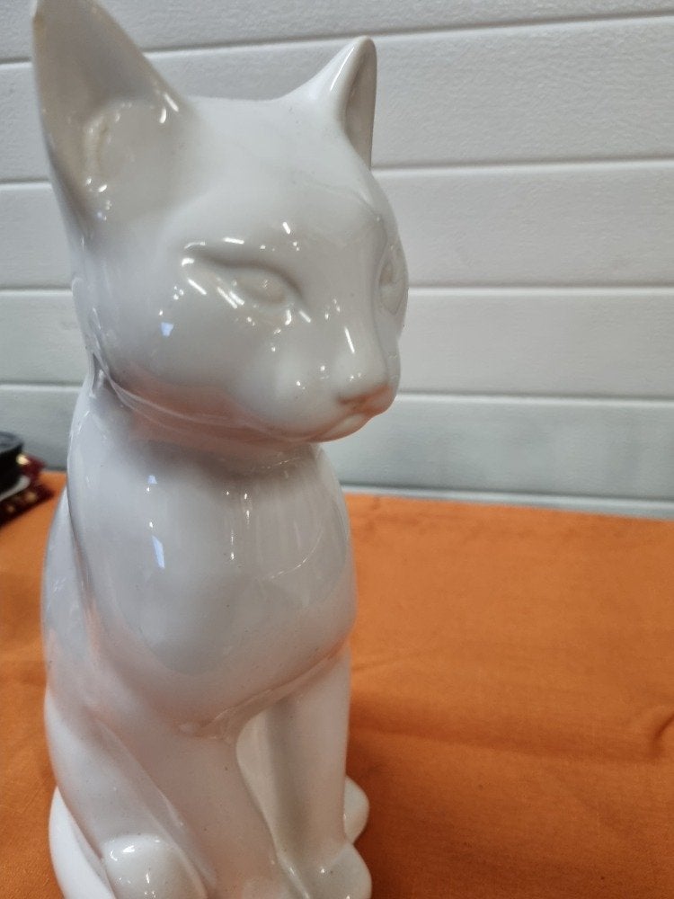 beeld poes porselein groot, Ophalen of Verzenden