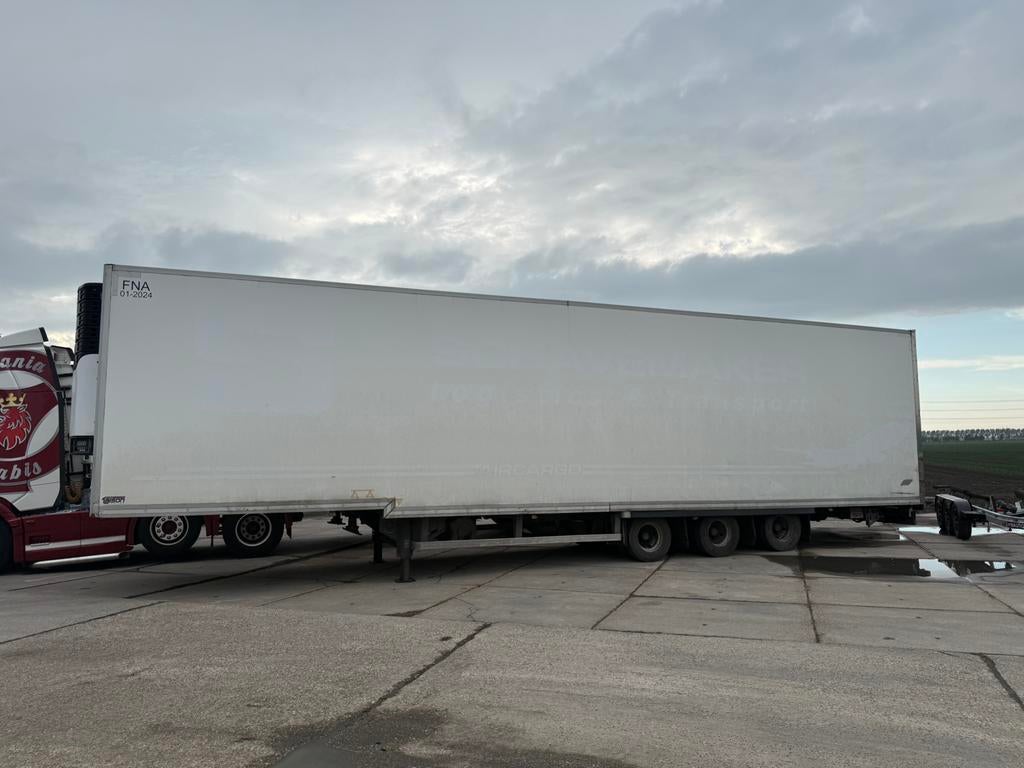 Mega trailer met Rollenbaan, Ophalen, Gebruikt