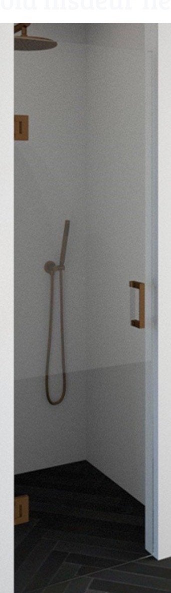 Nieuwe Saniclass bauer douchedeur in doos - Koperkleurig, Ophalen of Verzenden, Nieuw, Glas, Douche