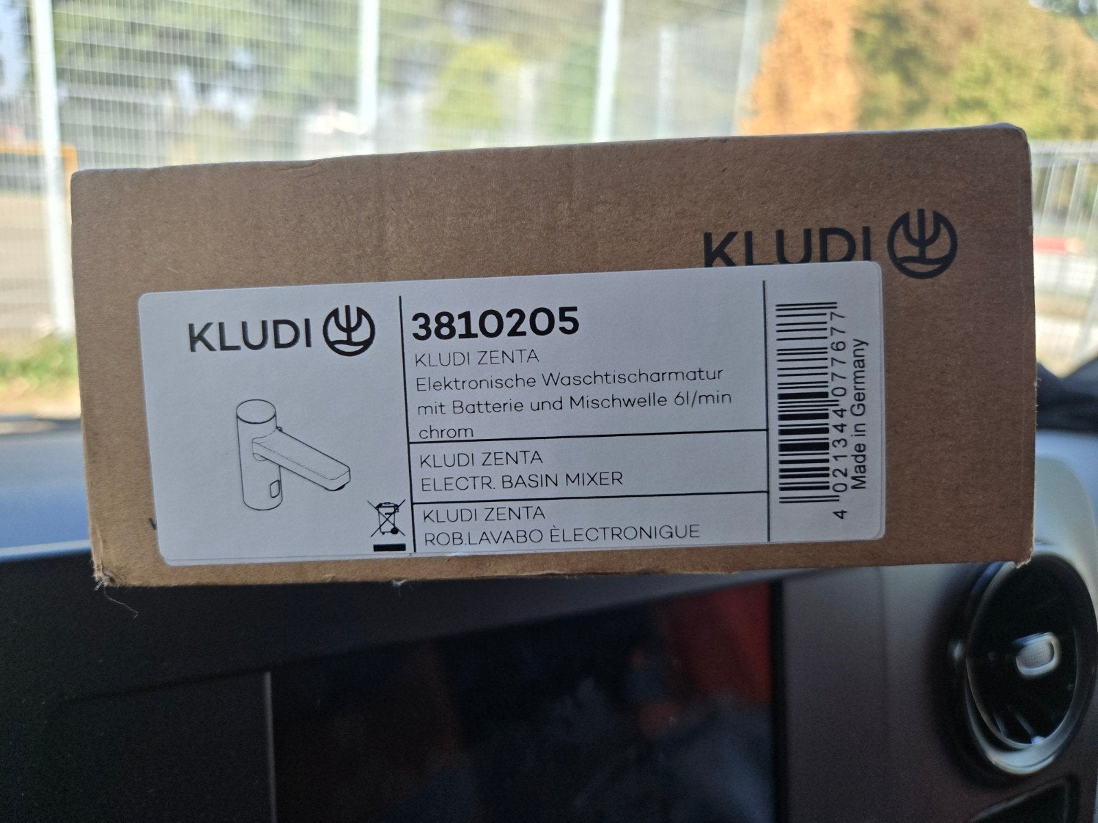 Kludi Zenta Elektronische Wastafelkraan Chroom Nieuw, Ophalen of Verzenden, Nieuw, Chroom, Kraan