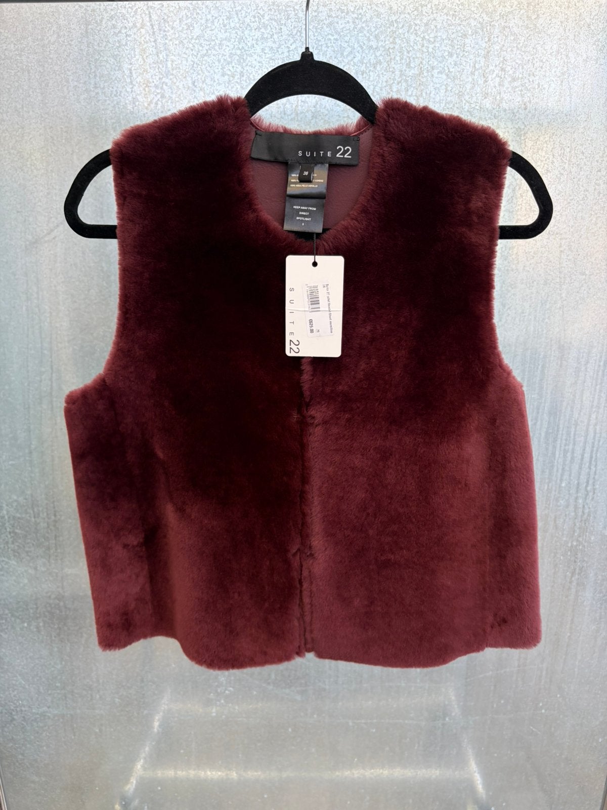 Suite22 gilet bodywarmer 36 burgundy suite 22 €625, Kleding | Dames, Bodywarmers, Ophalen of Verzenden, Zo goed als nieuw, Maat 36 (S)