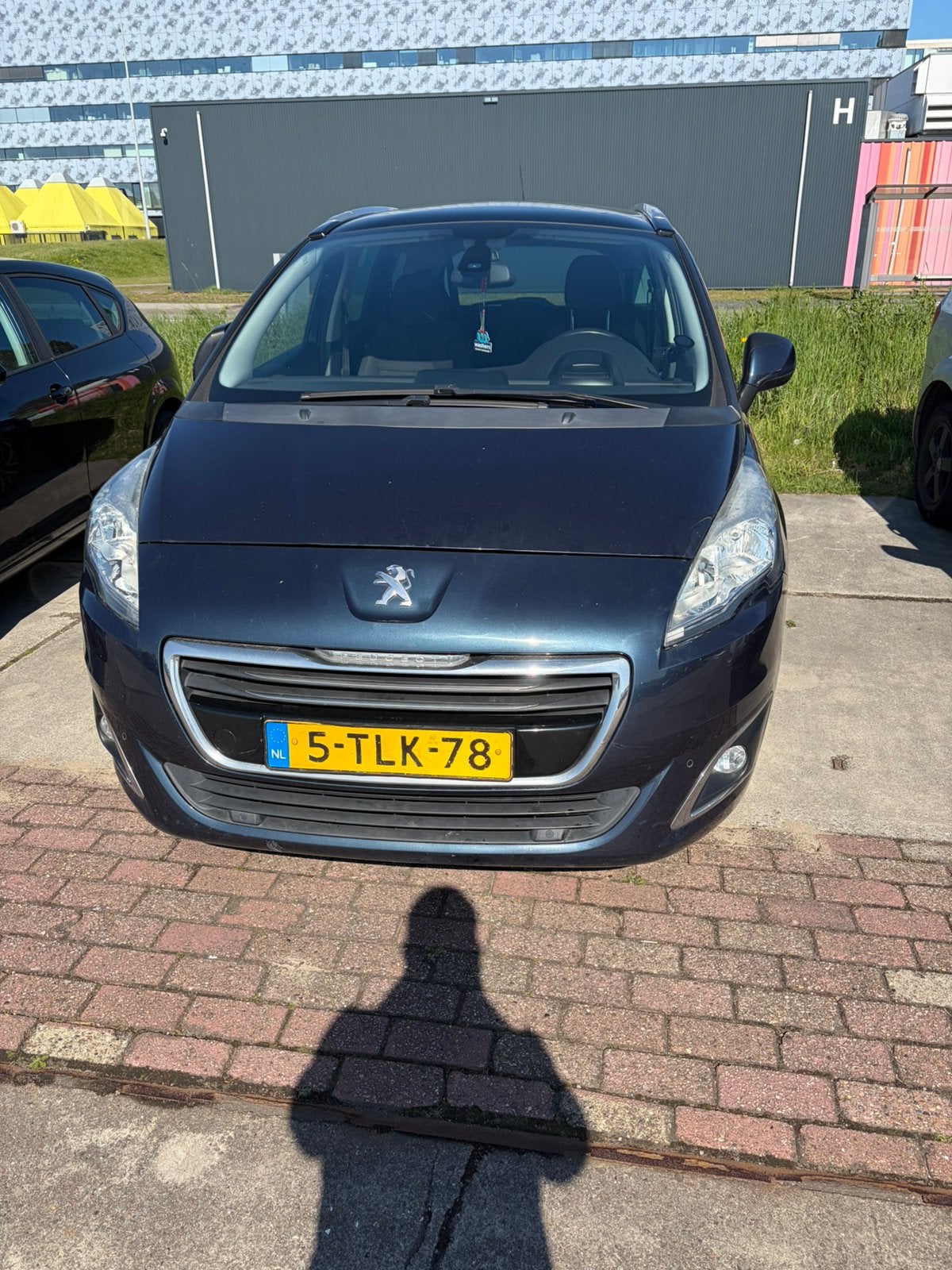 Peugeot 5008 1.6 THP 7PL 2014 Blauw, Auto's, Voorwielaandrijving, Zwart, Blauw, Handgeschakeld