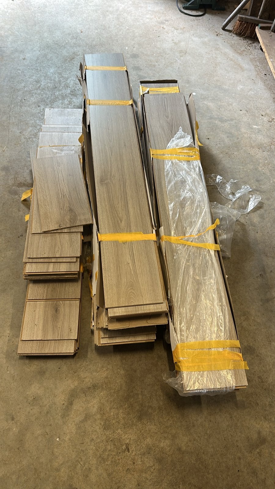 Partij 2de hands laminaat, circa 12m2, Doe-het-zelf en Verbouw, Gebruikt, 50 tot 150 cm, Ophalen of Verzenden, 10 m² of meer