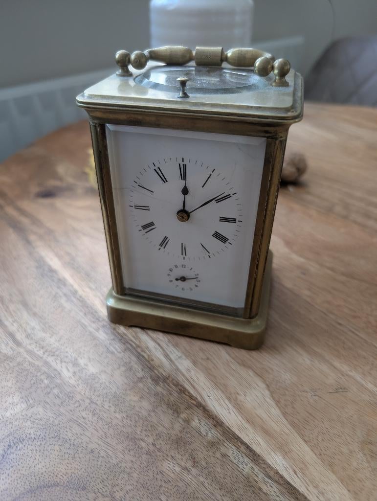 Carriage clock met slagwerk, repetitie en alarm, Ophalen of Verzenden