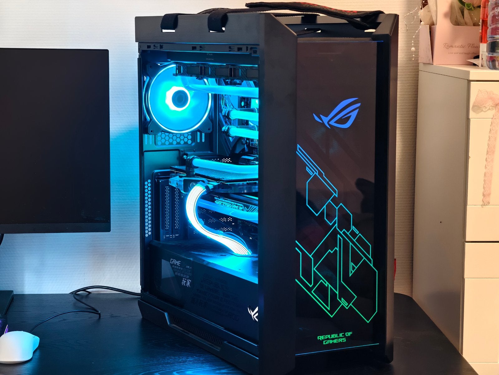 ASUS ROG CUSTOM High-End PC | RTX 4070 Ti, Ophalen, Zo goed als nieuw, Gaming, SSD