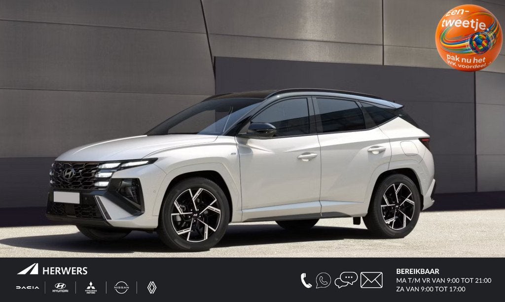 Hyundai Tucson 1.6 T-GDI PHEV N Line Business / Herwers Priv, 14 kWh, Euro 6, 4 cilinders, 252 pk