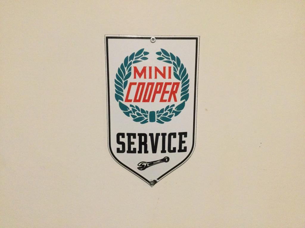 Mini Cooper service bord, Ophalen of Verzenden