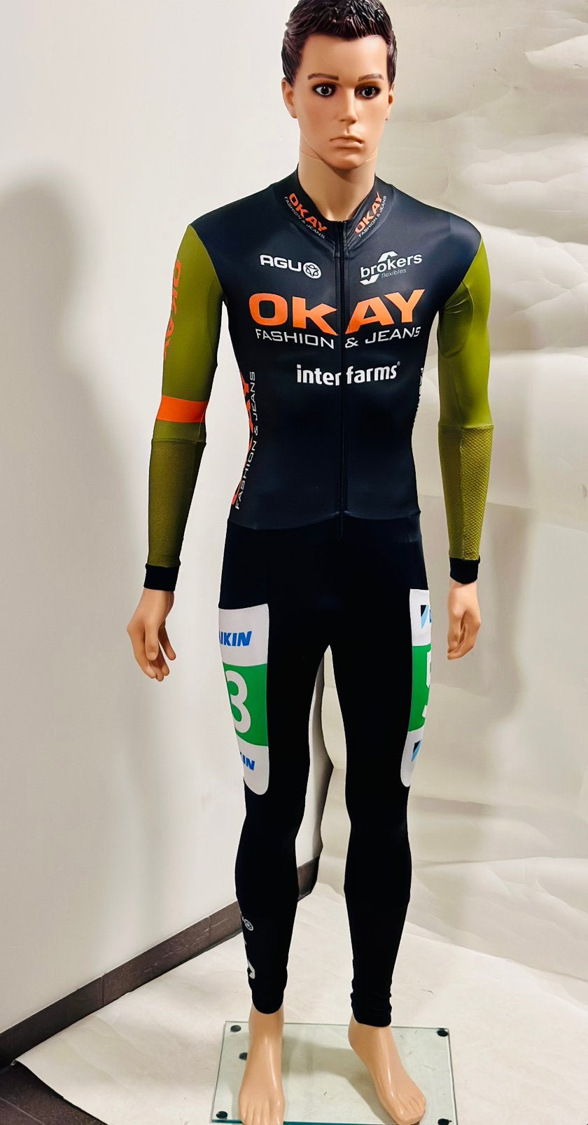 schaatspak marathonsuit marathonpak maat M lycra, Ophalen of Verzenden, Zo goed als nieuw