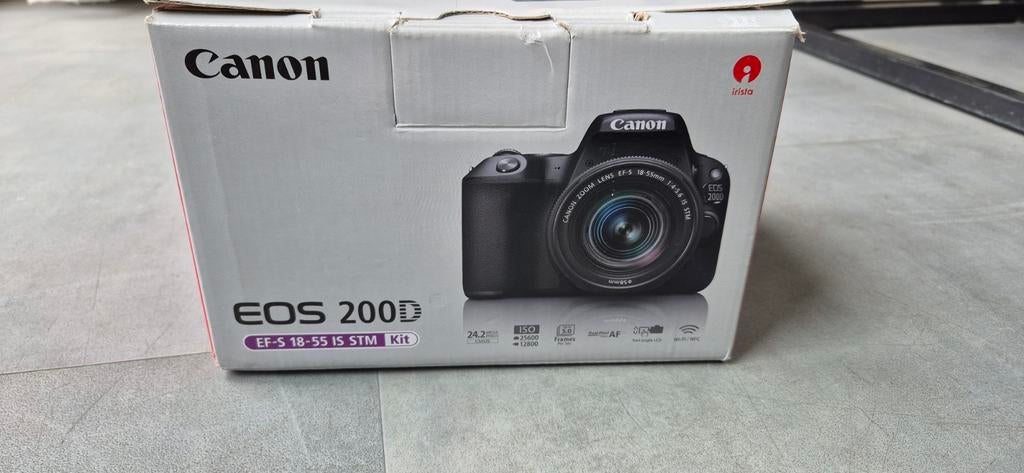 Canon EOS 200D DSLR camera met 2 lenzen en tas, Audio, Tv en Foto, Fotocamera's Digitaal, Spiegelreflex, Verzenden, Canon, Zo goed als nieuw
