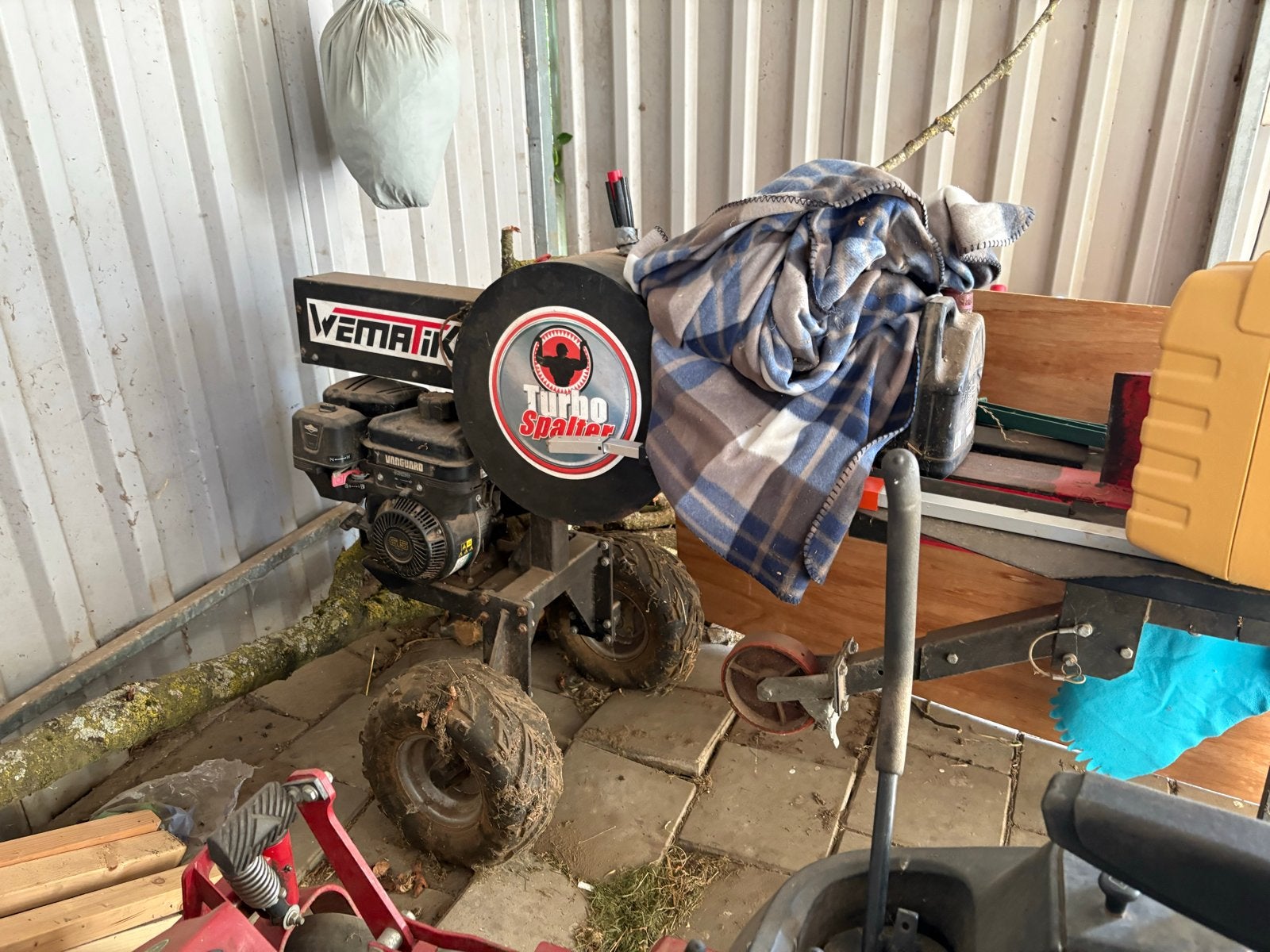 VEMA-Lift Turbo Spalter Houtkloofmachine, Ophalen, Gebruikt, Benzine
