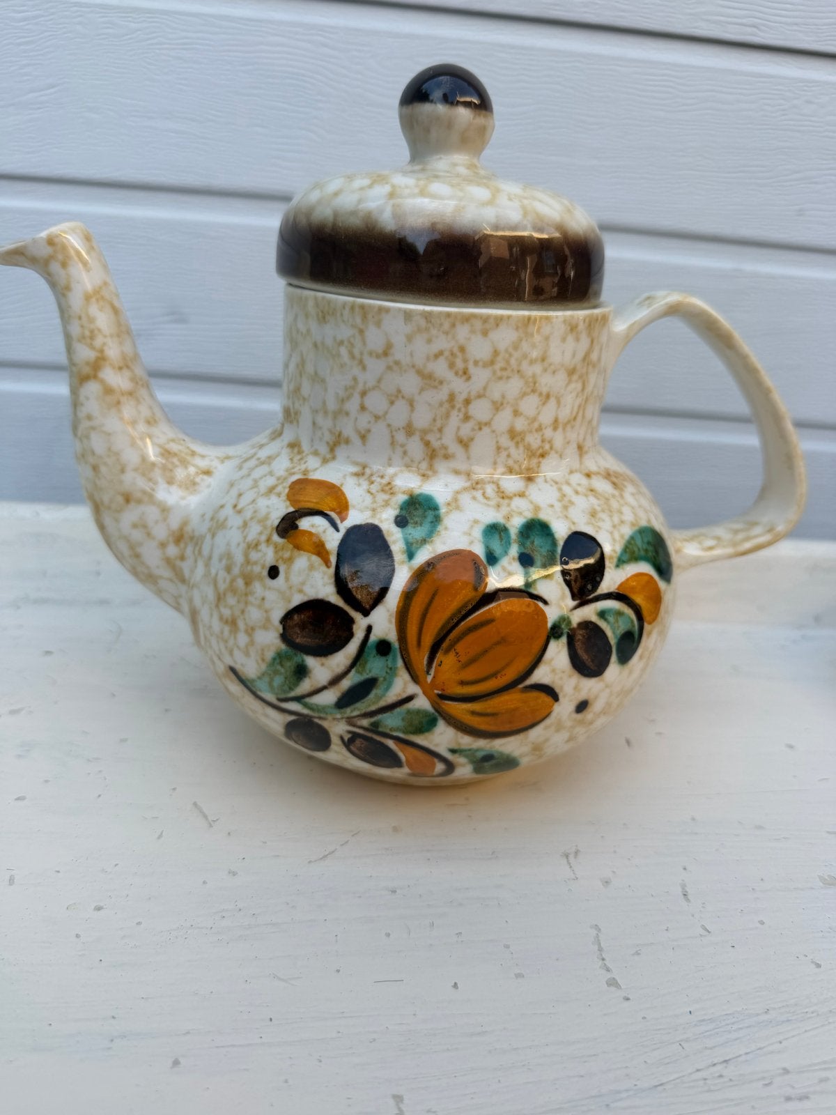 Vintage Boch La Louvière België Koffiekan - Decor Corfou, Antiek en Kunst, Antiek | Keramiek en Aardewerk, Ophalen of Verzenden