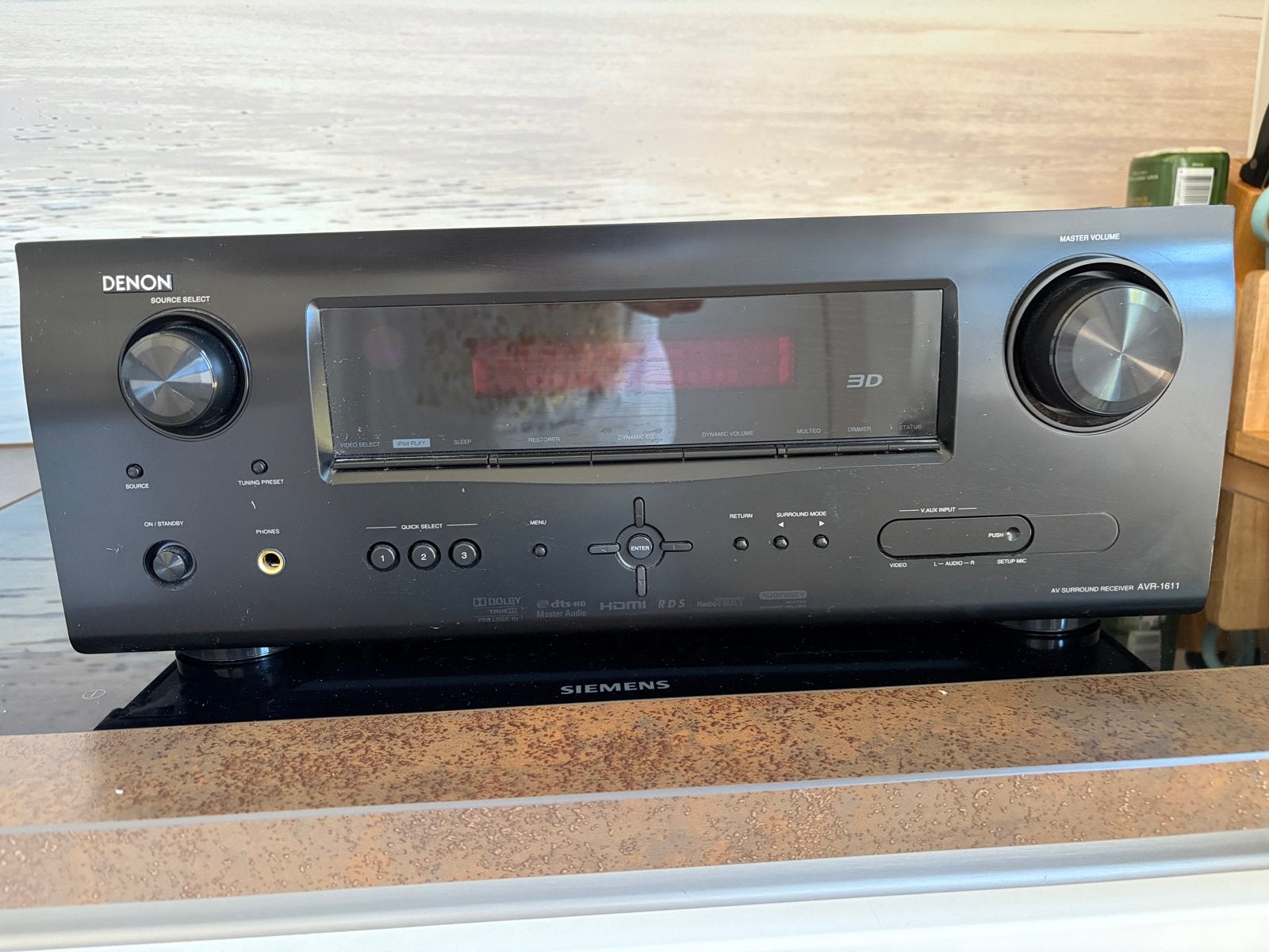 Denon AVR-1611 AV Surround Receiver met Linn Index luidsprek, Ophalen, Gebruikt, Denon, 60 tot 120 watt