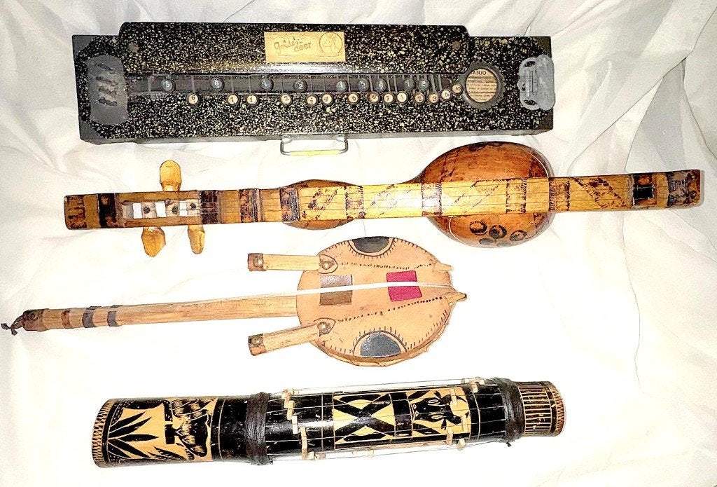 Collectie van 4 etnische snaarinstrumenten, Ophalen of Verzenden