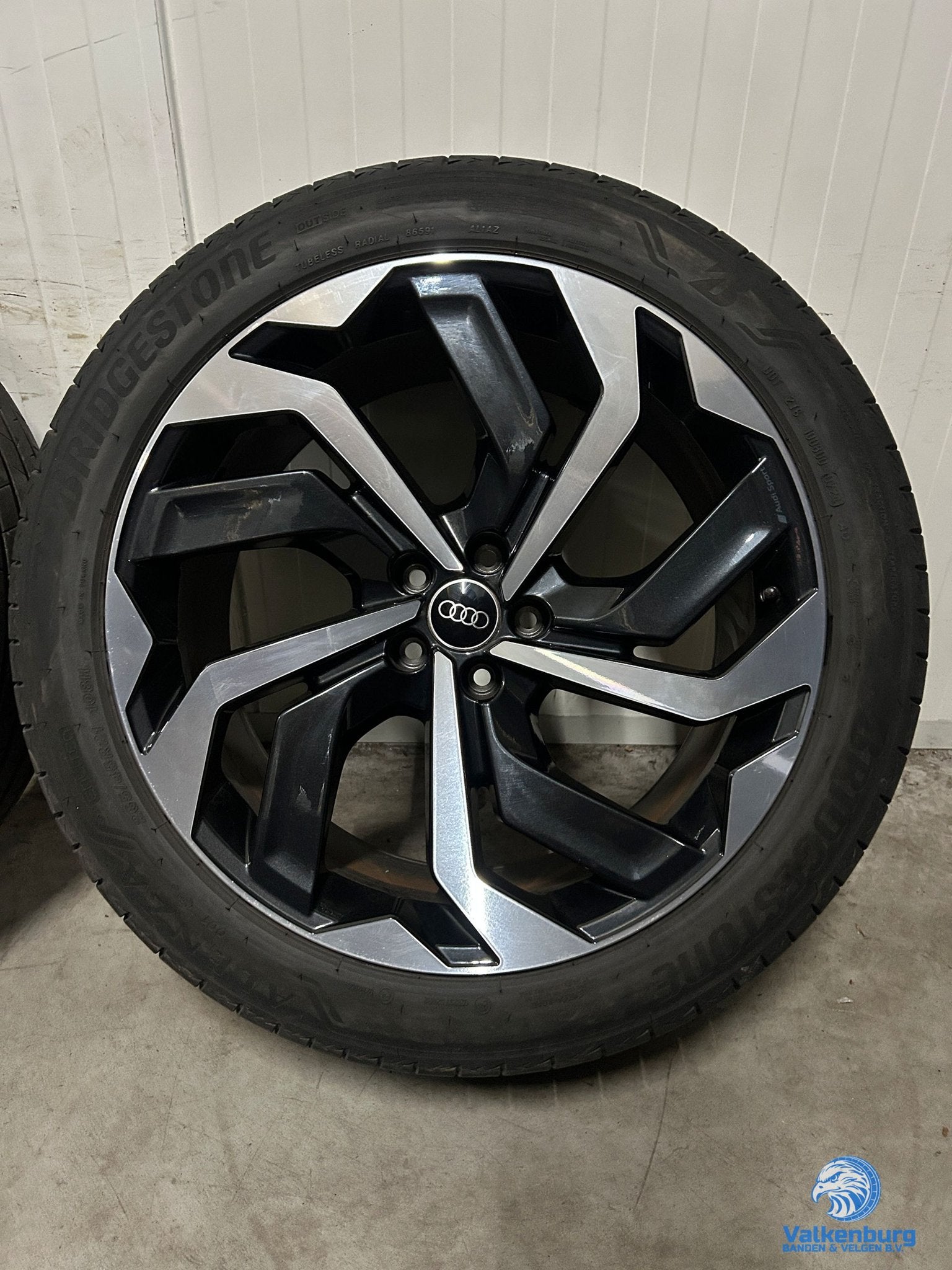 6mm! Originele Audi E-Tron GEN 4KE Q7 4M Q8 4M8 21 inch zwar, Gebruikt, -, 265 mm, -