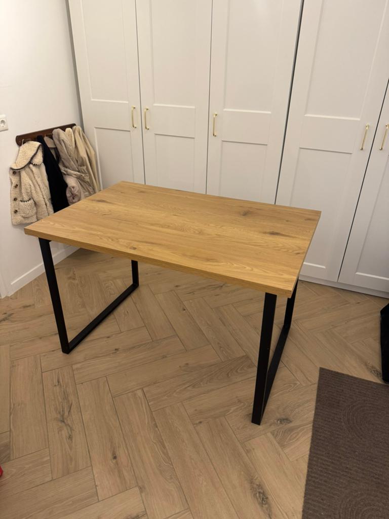 Eettafel 120x80, Huis en Inrichting, Tafels | Eettafels, Ophalen, Gebruikt, Rechthoekig, 50 tot 100 cm