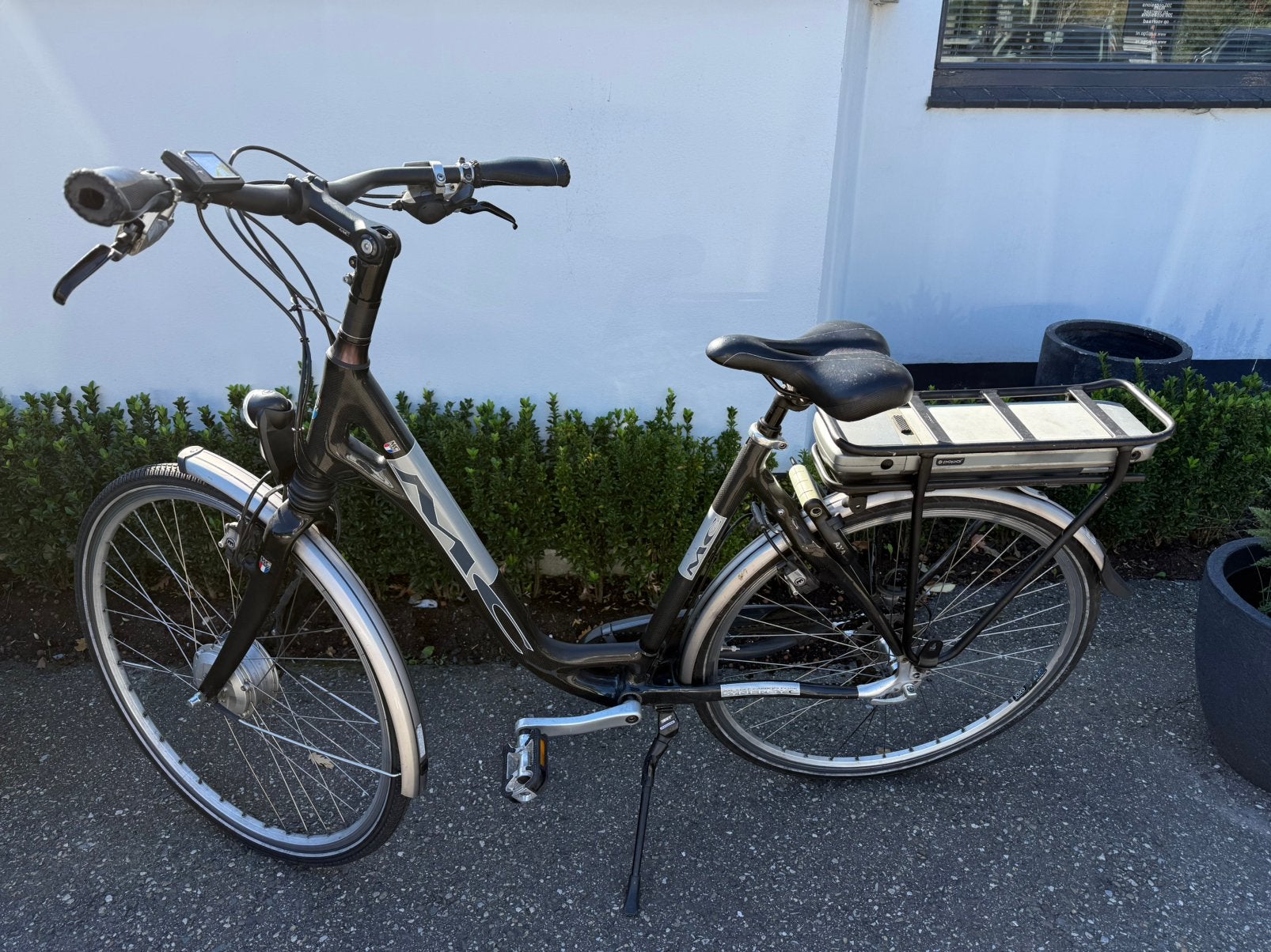 MC Multicycle elektrische damesfiets Carbon, Fietsen en Brommers, Gebruikt, 51 tot 55 cm, 30 tot 50 km per accu, Ophalen