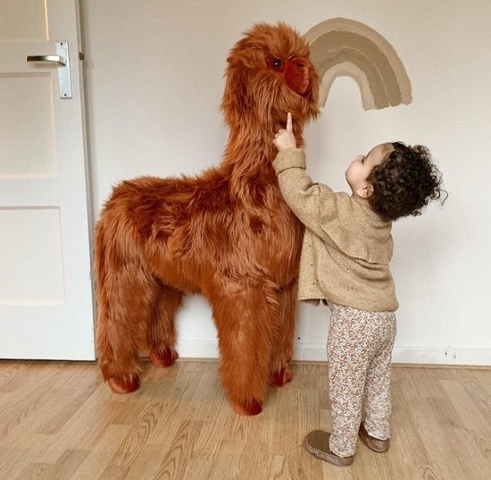 Zeer grote alpaca/lama knuffel, Ophalen, Zo goed als nieuw