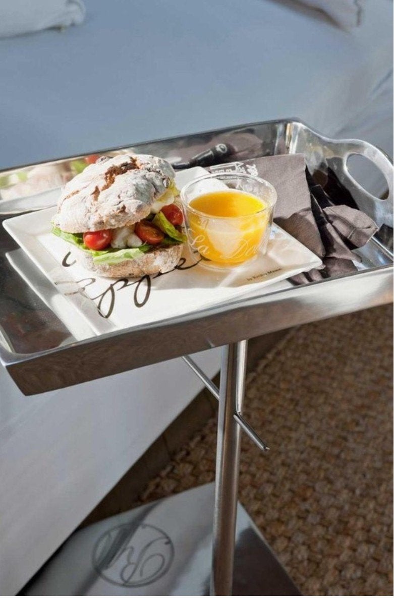 Rivièra Maison Checkers Sofa Table bijzettafel Aluminium, 45 tot 60 cm, Minder dan 55 cm, Gebruikt, Metaal of Aluminium