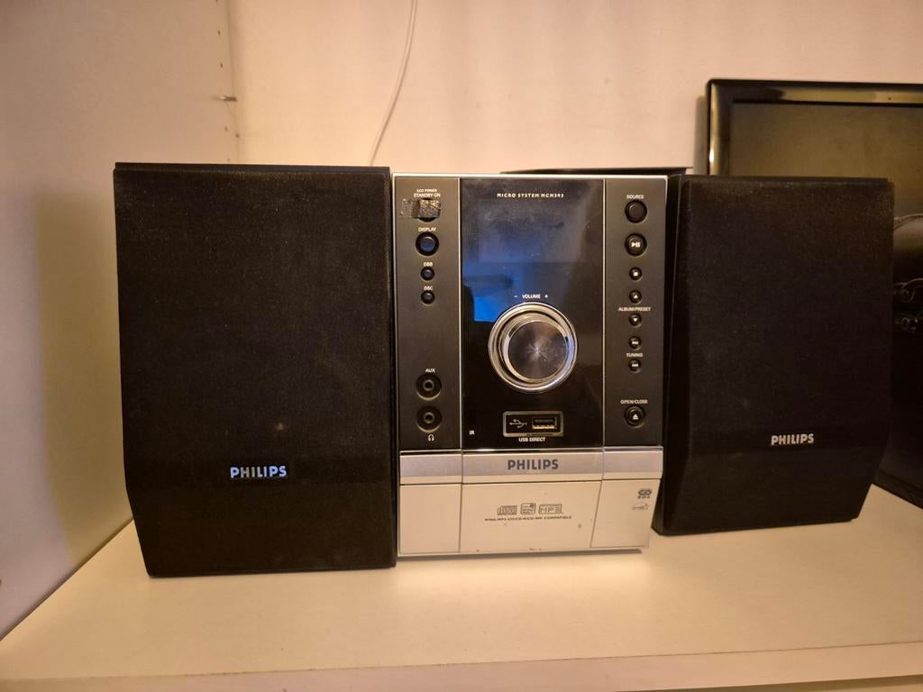 Philips stereoset met cd speler en usb aansluiting met afst, Ophalen, Zo goed als nieuw, Philips