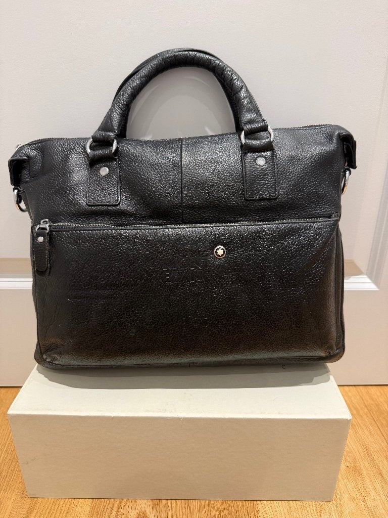 Montblanc Laptoptas | Aktetas | (195), Computers en Software, Laptoptassen, Meerdere vakken, Verzenden, Aktetas, Zo goed als nieuw