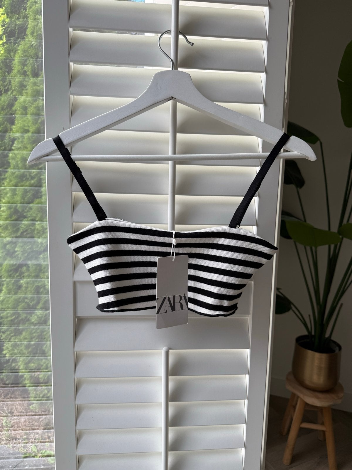 Zara gestreepte croptop maat S, Kleding | Dames, Meerkleurig, Nieuw, Ophalen of Verzenden, Maat 36 (S)
