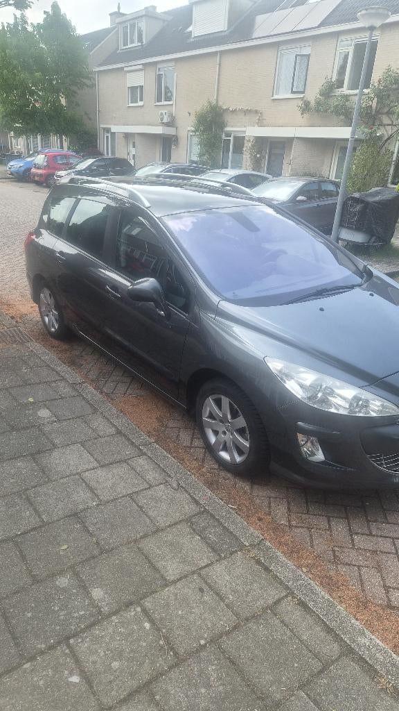Peugeot 308 1.6 VTI 16V SW 7P 2009 Grijs apk 31-03-2027, Voorwielaandrijving, Stof, 4 cilinders, 7 stoelen