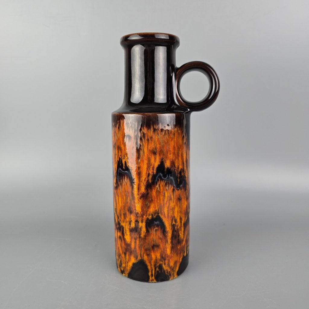 Vintage West-Duitse Fat Lava vaas. Scheurich 401-28, Antiek en Kunst, Ophalen of Verzenden