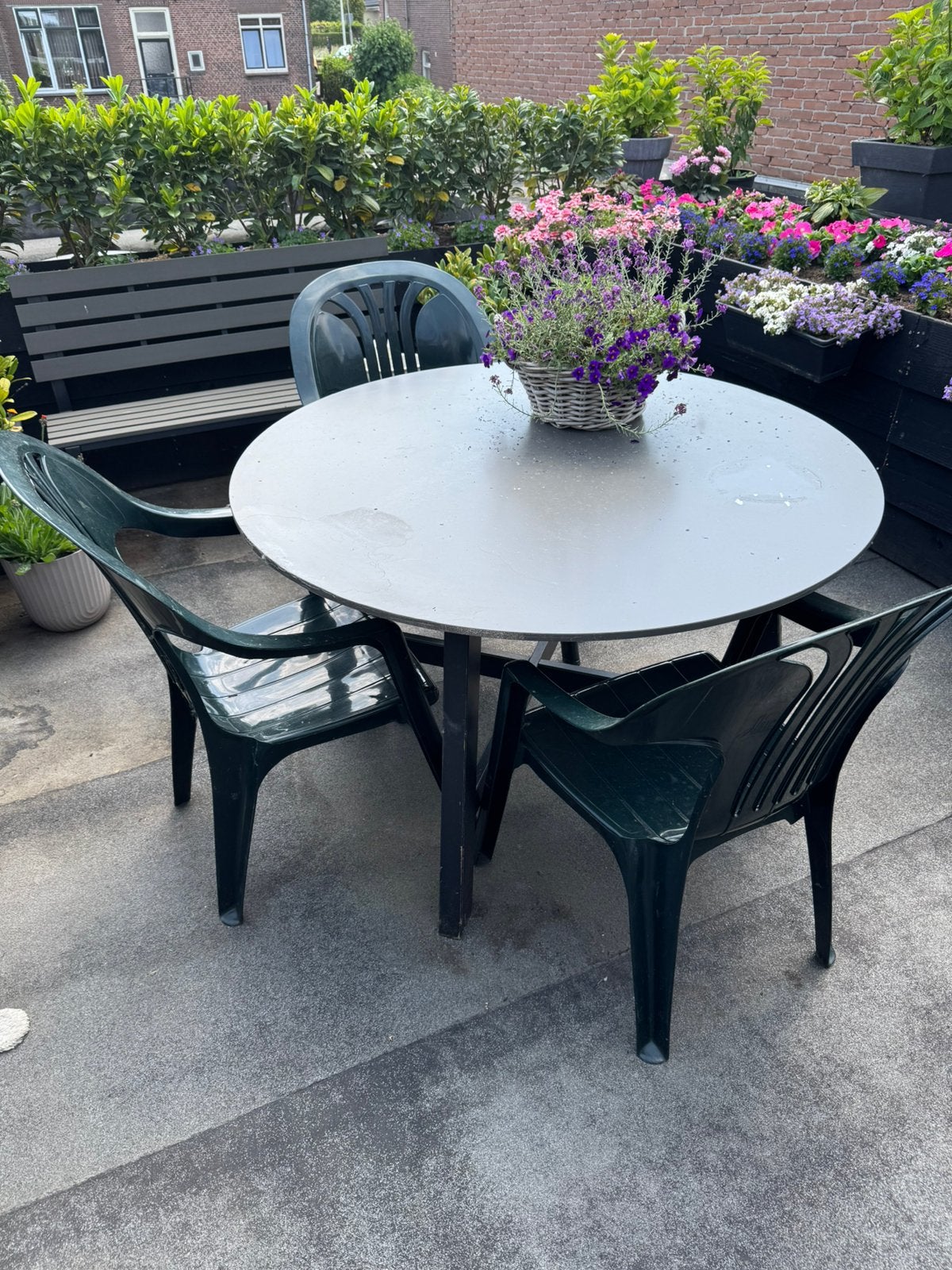 Tuinset, Tuin en Terras, Tuinsets en Loungesets, Ophalen, Overige materialen, Gebruikt, 3 zitplaatsen