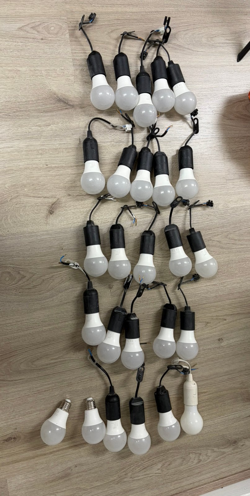 Verhuisfittingen met lamp / bouwlampen, Ophalen of Verzenden, Zo goed als nieuw, Minder dan 50 watt, Lamp