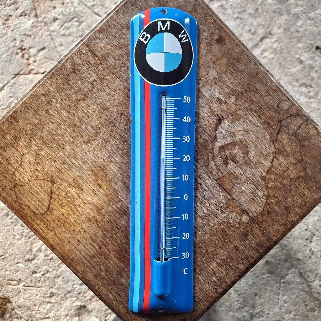 BMW thermometer - Authentiek, echt emaille, Reclamebord, Nieuw, Ophalen of Verzenden
