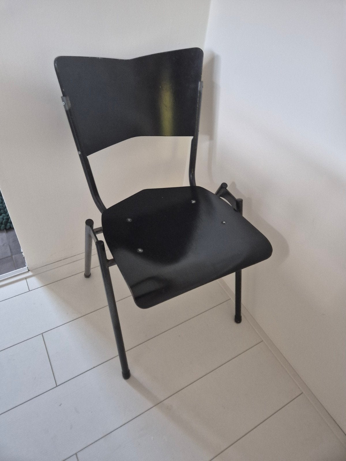 Schoolstoel, Ophalen, Zwart, Eén