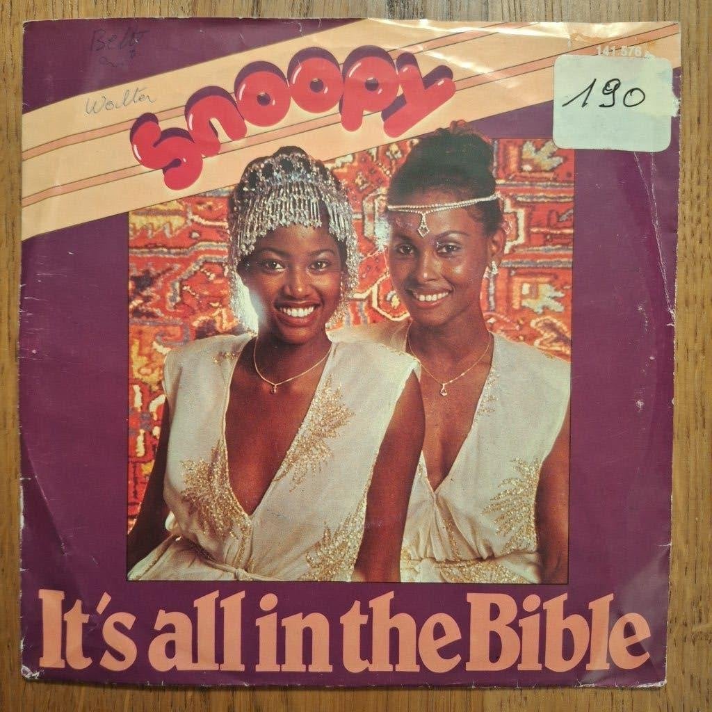 Snoopy - It's All In The Bible (016), Ophalen of Verzenden, Gebruikt, Pop
