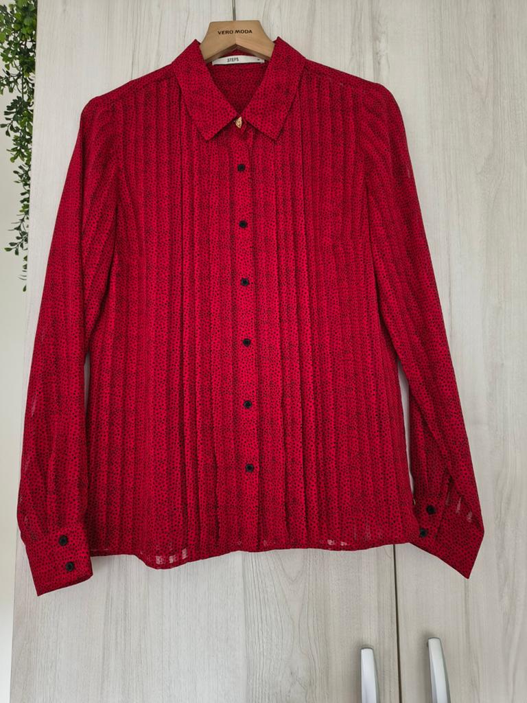 Mooie licht transparante blouse van Steps, Kleding | Dames, Ophalen of Verzenden, Zo goed als nieuw, Rood